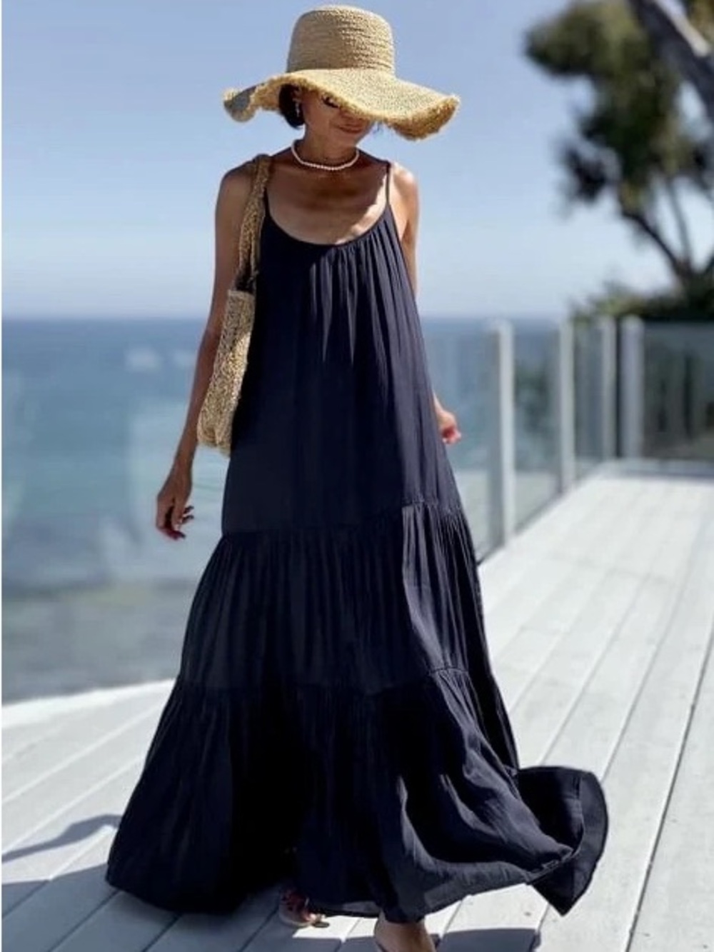 Bellambra ‘Made in Italy Silk Blend Tiered Maxi Dress’